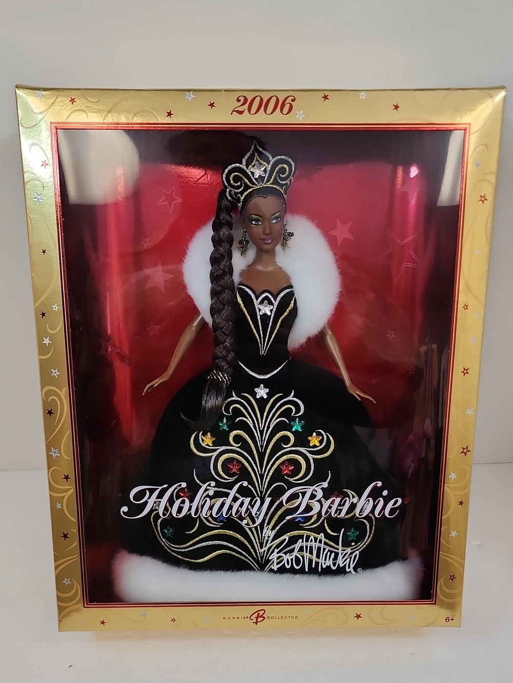 Bob Mackie Holiday Barbie African American Doll 2006 Collector Mattel NRFB